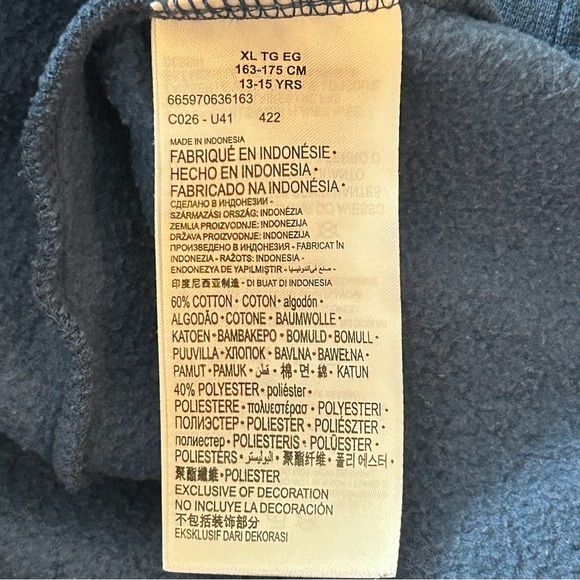 Nike Air Jordan Blue Pull Over Hoodie Youth Size XL 13-15 YRS - Picture 6 of 6